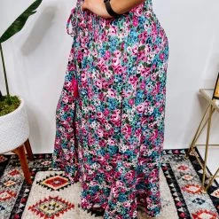 Iris & Rainbow Boutique #N365 Flowers In The Window Maxi Shirt New Arrivals