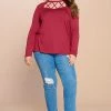 Iris & Rainbow Boutique #331 Sassy Caged Neck Top New Arrivals