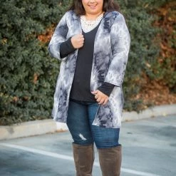 Boutique Simplified Faded To Perfection Kimono Cardigan