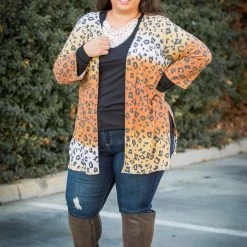 Boutique Simplified Autumn Sunset Cardigan New Arrivals