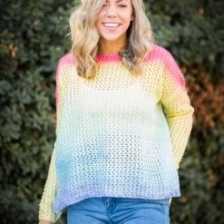 Boutique Simplified Starlite Cropped Knit Sweater New Arrivals