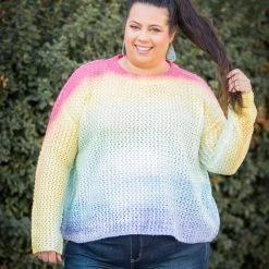 Boutique Simplified Starlite Cropped Knit Sweater New Arrivals