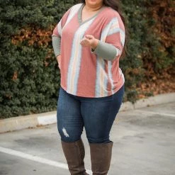 Boutique Simplified Parting Ways Long Sleeve Dolman New Arrivals