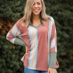 Boutique Simplified Parting Ways Long Sleeve Dolman New Arrivals
