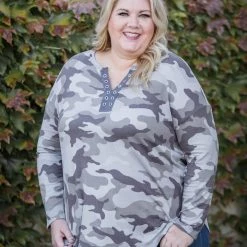 Boutique Simplified Eye On You Long Sleeve Top