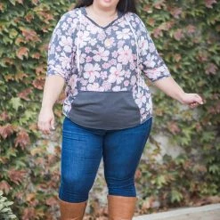 Boutique Simplified Showered In Blooms Hoodie