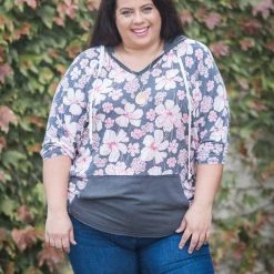 Boutique Simplified Showered In Blooms Hoodie