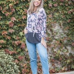 Boutique Simplified Showered In Blooms Hoodie