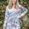 Boutique Simplified Sky Gazing Long Sleeve Top