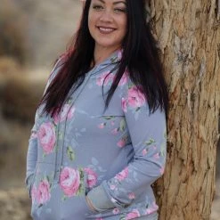 Boutique Simplified Misty Rose Hoodie