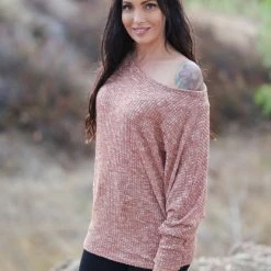 Boutique Simplified Zesty Knit Dolman