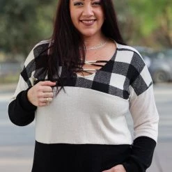 Boutique Simplified Forever Connected Color Block Top New Arrivals