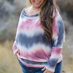 Boutique Simplified Right Touch Long Sleeve Dolman New Arrivals