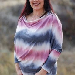 Boutique Simplified Right Touch Long Sleeve Dolman New Arrivals