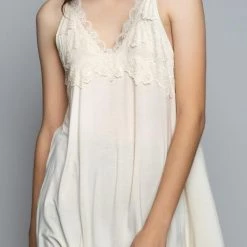 Iris & Rainbow Boutique #L61 Queen Angeline Lacey Cream Top