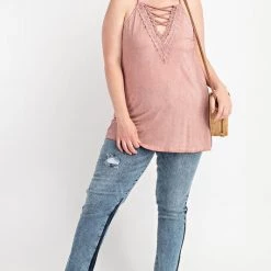 Iris & Rainbow Boutique New Arrivals #301 Swingy Lace Up Tunic (FINAL SALE)