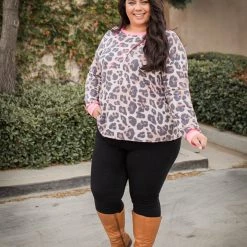 Boutique Simplified Cross Your Heart Long Sleeve Top New Arrivals