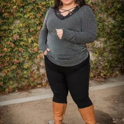 Boutique Simplified Sign Of Hope Long Sleeve Top