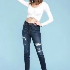 Boutique Simplified New Arrivals Fuse Patch Destroyed Judy Blue Skinnies