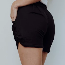 Iris & Rainbow Boutique New Arrivals #C179 Harem Shorts (black).