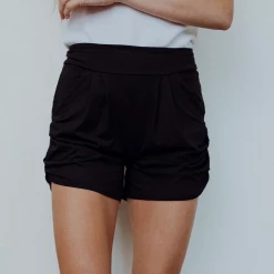 Iris & Rainbow Boutique New Arrivals #C179 Harem Shorts (black).