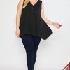 Iris & Rainbow Boutique New Arrivals #M544 Angeline Henley Tunic (Black)