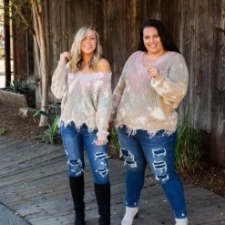 Boutique Simplified New Arrivals You Found Me Frayed Sweater