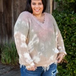 Boutique Simplified New Arrivals You Found Me Frayed Sweater