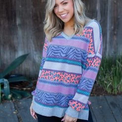 Boutique Simplified Saved By The Bell Long Sleeve Top