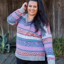 Boutique Simplified Saved By The Bell Long Sleeve Top