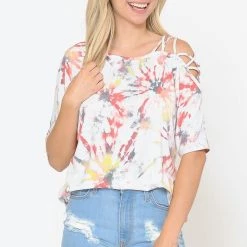 Boutique Simplified New Arrivals Radiate Love Open Shoulder Top