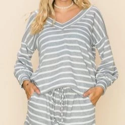 Boutique Simplified Hazy Stripes Shorts New Arrivals