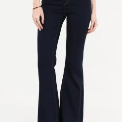 Boutique Simplified Daydreaming Dark Denim Flare Jeans New Arrivals