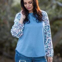 Boutique Simplified New Arrivals Delightfully Spotted Raglan Top