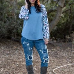 Boutique Simplified New Arrivals Delightfully Spotted Raglan Top