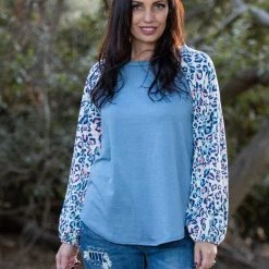 Boutique Simplified New Arrivals Delightfully Spotted Raglan Top