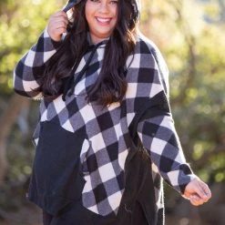 Boutique Simplified New Arrivals Check Me If You Can Knit Sweater