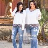 Boutique Simplified Snowy Leopard Front Twist Top New Arrivals 1 Boutique Simplified Snowy Leopard Front Twist Top New Arrivals
