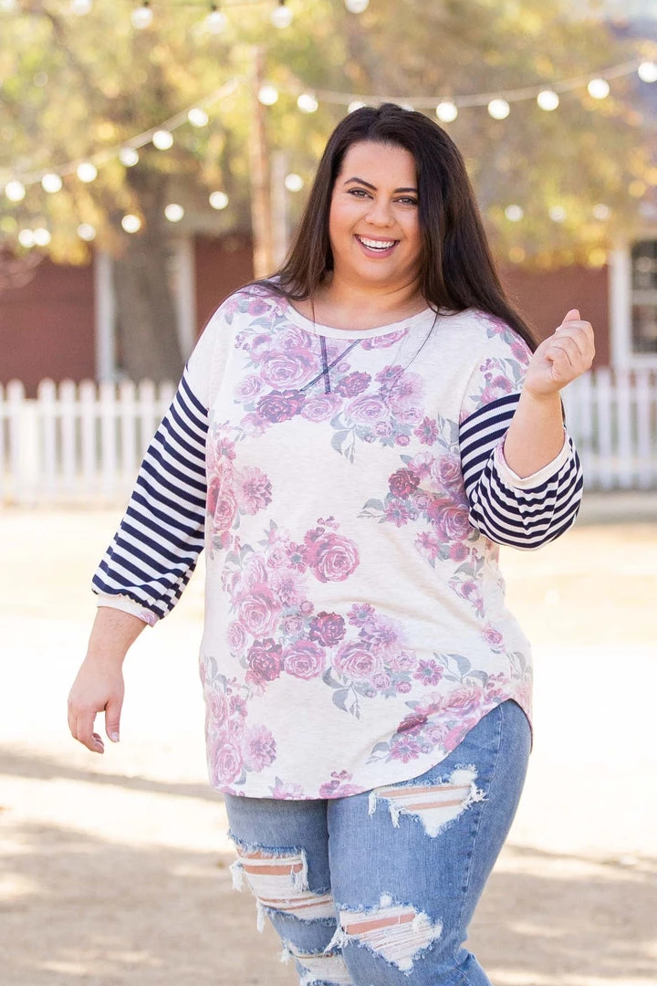 Boutique Simplified Striking 3/4 Sleeve Top 7 Boutique Simplified Striking 3/4 Sleeve Top