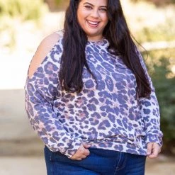 Boutique Simplified New Arrivals Roaring Around Cold Shoulder Pullover