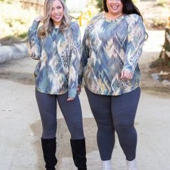 Boutique Simplified Savannah Charm Long Sleeve Top New Arrivals