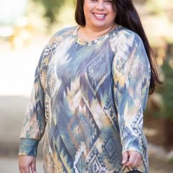 Boutique Simplified Savannah Charm Long Sleeve Top New Arrivals