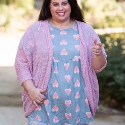 Boutique Simplified New Arrivals Making Me Blush Popcorn Knit Cardigan