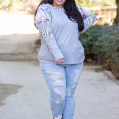 Boutique Simplified Desi Raglan Top