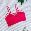 Iris & Rainbow Boutique #M396 Seamless Criss Cross Bralette (Pink) New Arrivals