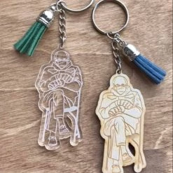 Iris & Rainbow Boutique #H698 Cranky Bern Keychain