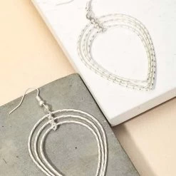 Boutique Simplified Trio Of Love Dangle Earrings New Arrivals