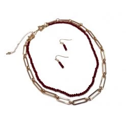 Iris & Rainbow Boutique #L799 Paperclip Necklace Set