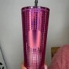 Iris & Rainbow Boutique #L654 Grid Tumbler (Raspberry)