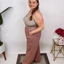 Iris & Rainbow Boutique #N256 Ultimate Linen Baggy Pants New Arrivals